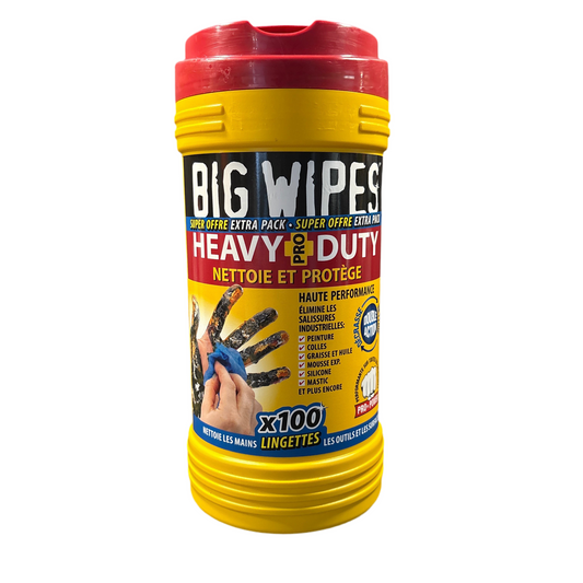 Lingettes nettoyantes Big Wipes x100 – Heavy Duty Pro –  Livraison gratuite